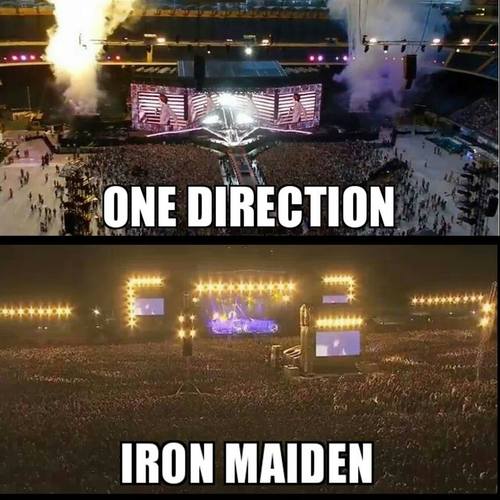 Iron Maiden vs One Direction