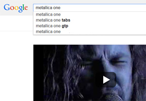 Google search Metallica One